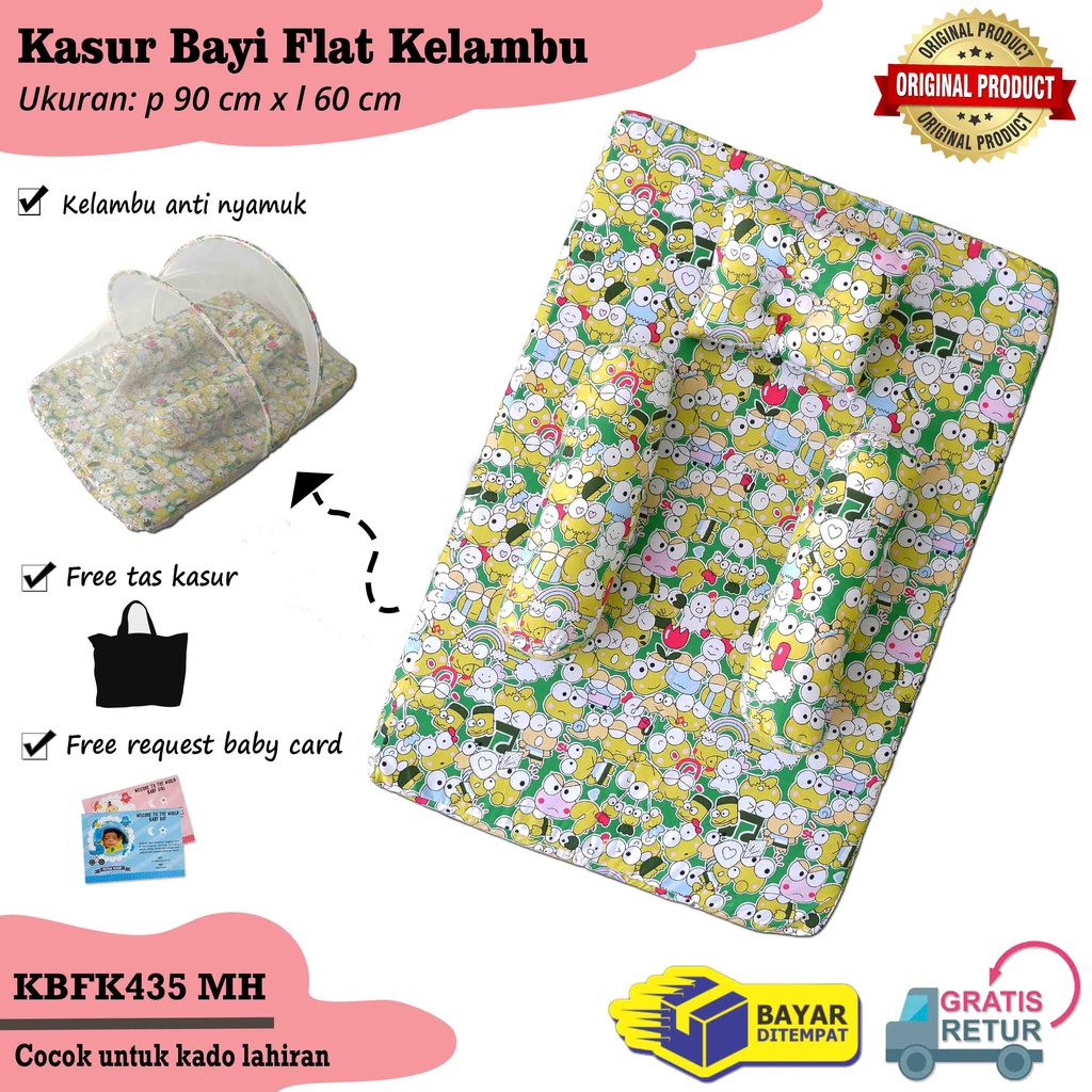 Kasur Bayi Flat Paket Perlengkapan Bayi Baby Gift Set Kado Lahiran Tempat Tidur Baby-KBFK435MH