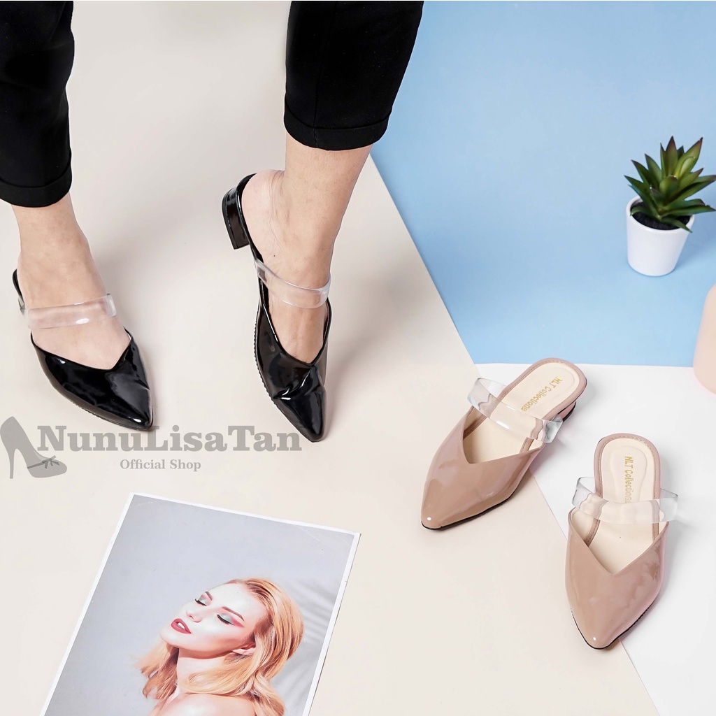 NunuLisaTan - High Heels Wanita Korea 3cm Heels Kantor Prili