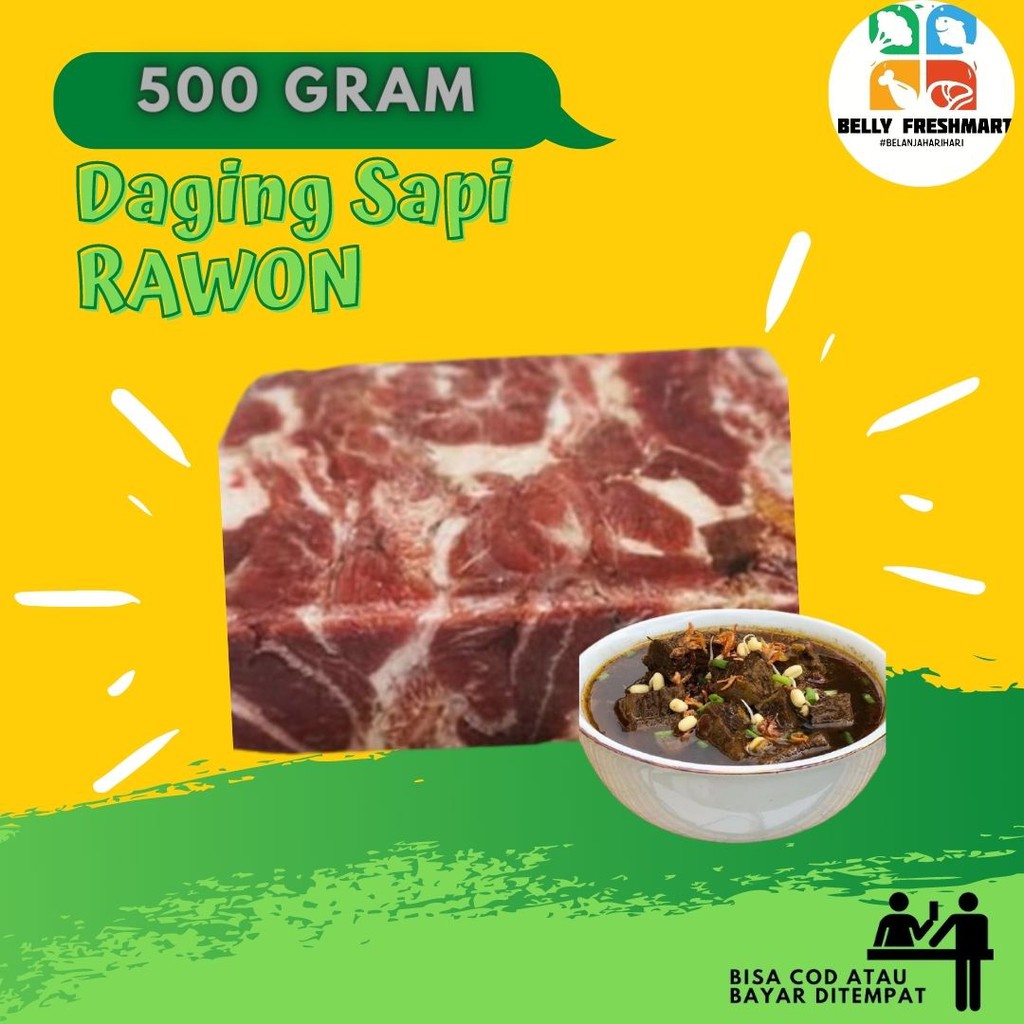 

Daging Rawon Frozen Beef 1Kg Bahan Masakan Daging Segar Siap Masak