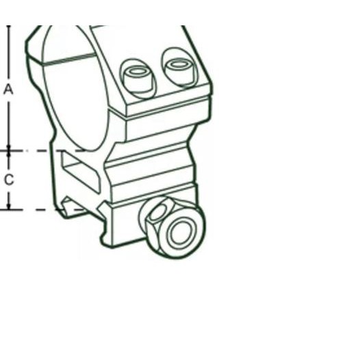 ➶ Scope Mount Mounting M3002 30mm See Thru 7/8" Weaver 20mm Picatinny ☼
