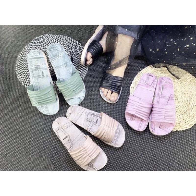 Sandal Wanita Termurah Model Klom Kerut Warna 2032-6