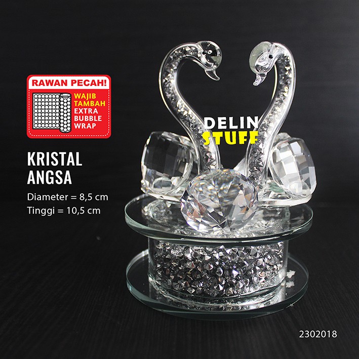 Angsa Kristal / Kristal Angsa / Hadiah Ulang Tahun Pernikahan / Kado Pacar/2302018