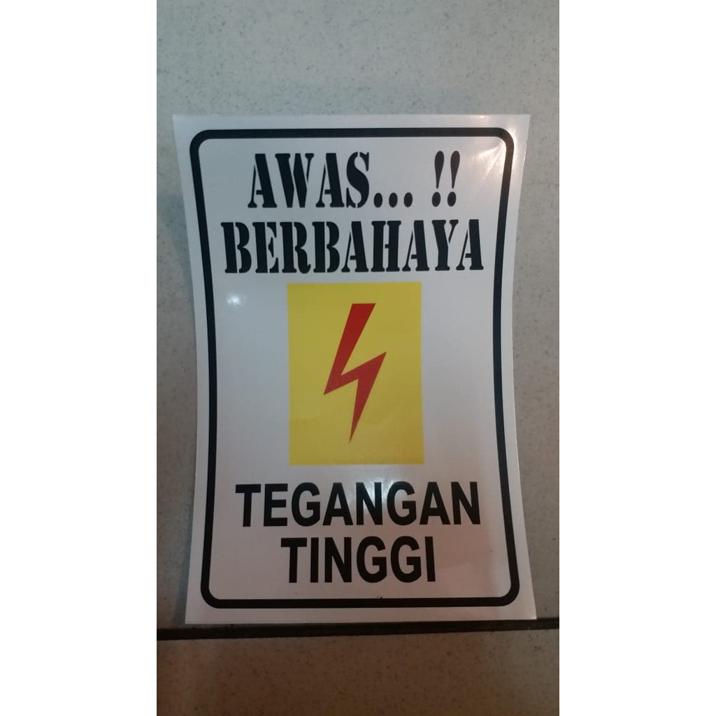 

READY STIKER LABEL AWAS BERBAHAYA TEGANGAN TINGGI