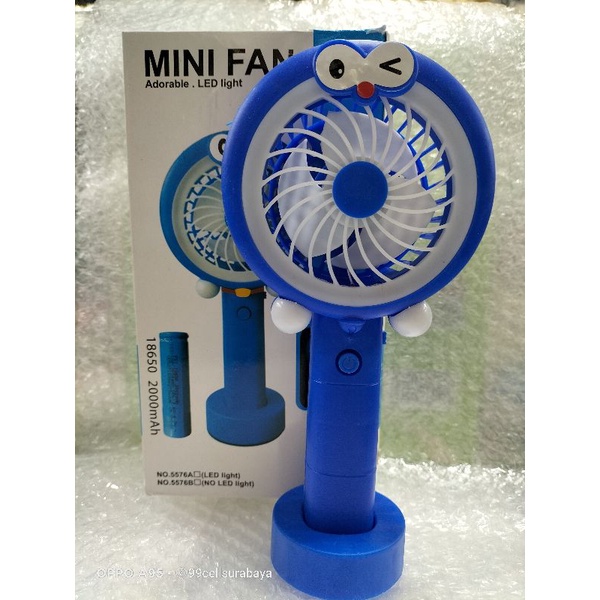 Kipas genggam model tancap LED - USB mini cooling Fan