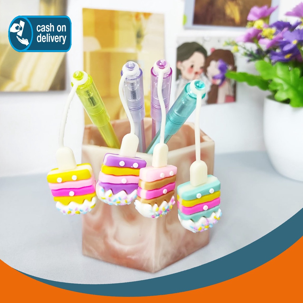 

PULPEN GANTUNGAN ES KRIM KARET ICE CREAM PEN BOLPEN PENA GEL KARAKTER