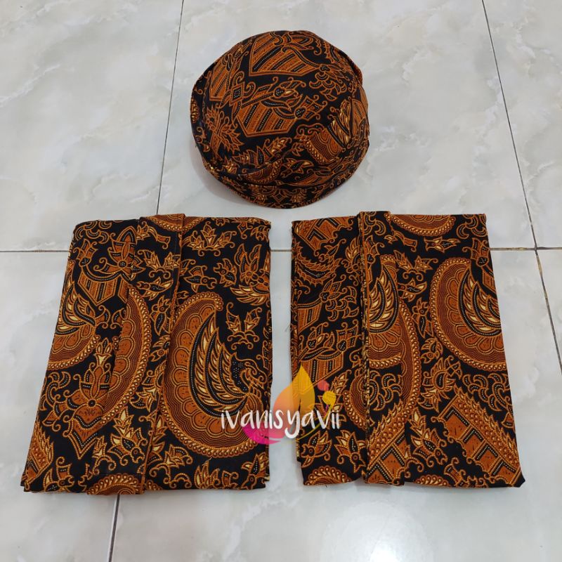 Baju Prewedding Adat Jawa - Motif Semen romo (Free Selendang Jumputan)