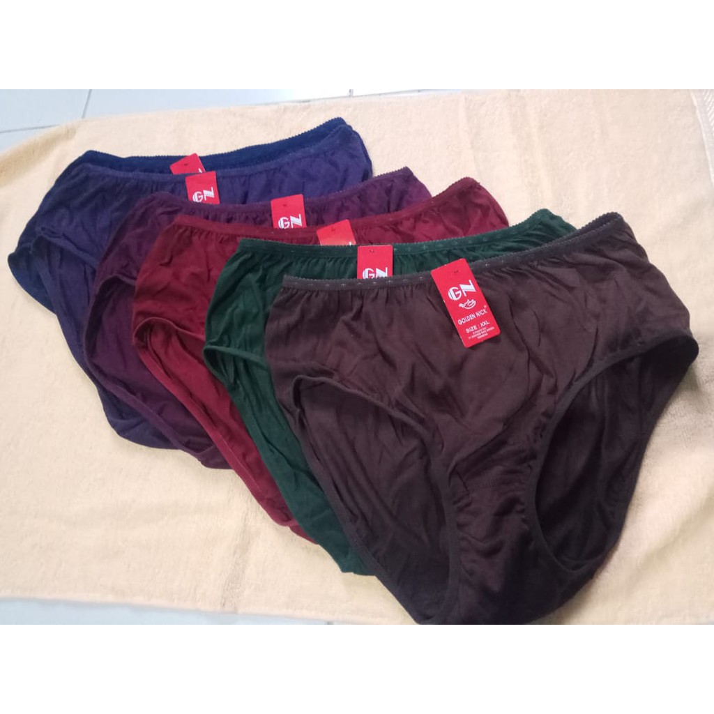 [6 PCS] CD Wanita GoldenNick 939 Gelap Dewasa, Celana Dalam Perempuan Golden Nick GN Remaja, Sguna