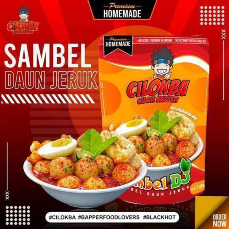 kakarak food cilok baper sambel daun jeruk 210gr