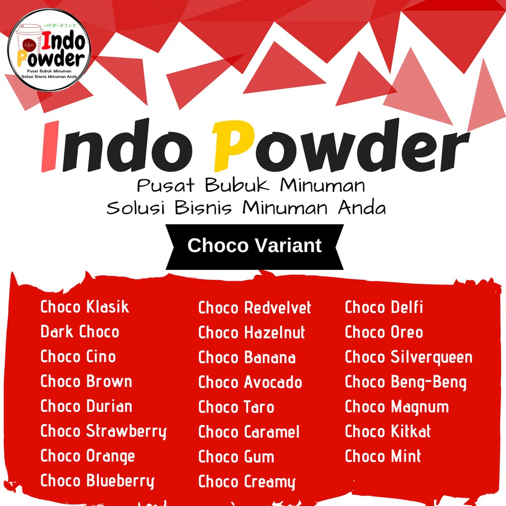 Choco Creamy Powder 1 Kg / Bubuk minuman Coklat rasa Creamy 1 Kg / Choco Powder 1 Kg