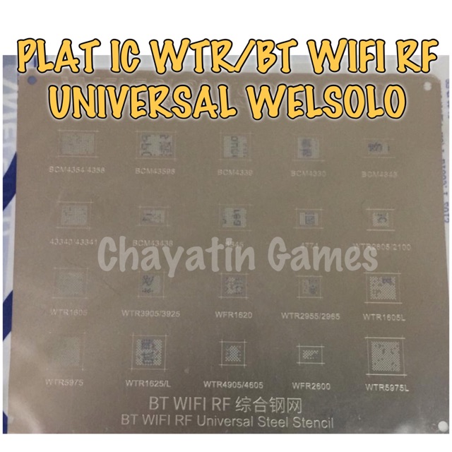 Cetakan IC HP - Ponsel WTR BT WIFI RF 20 in 1 VS01 - Plat Cetakan IC HP 20 in 1