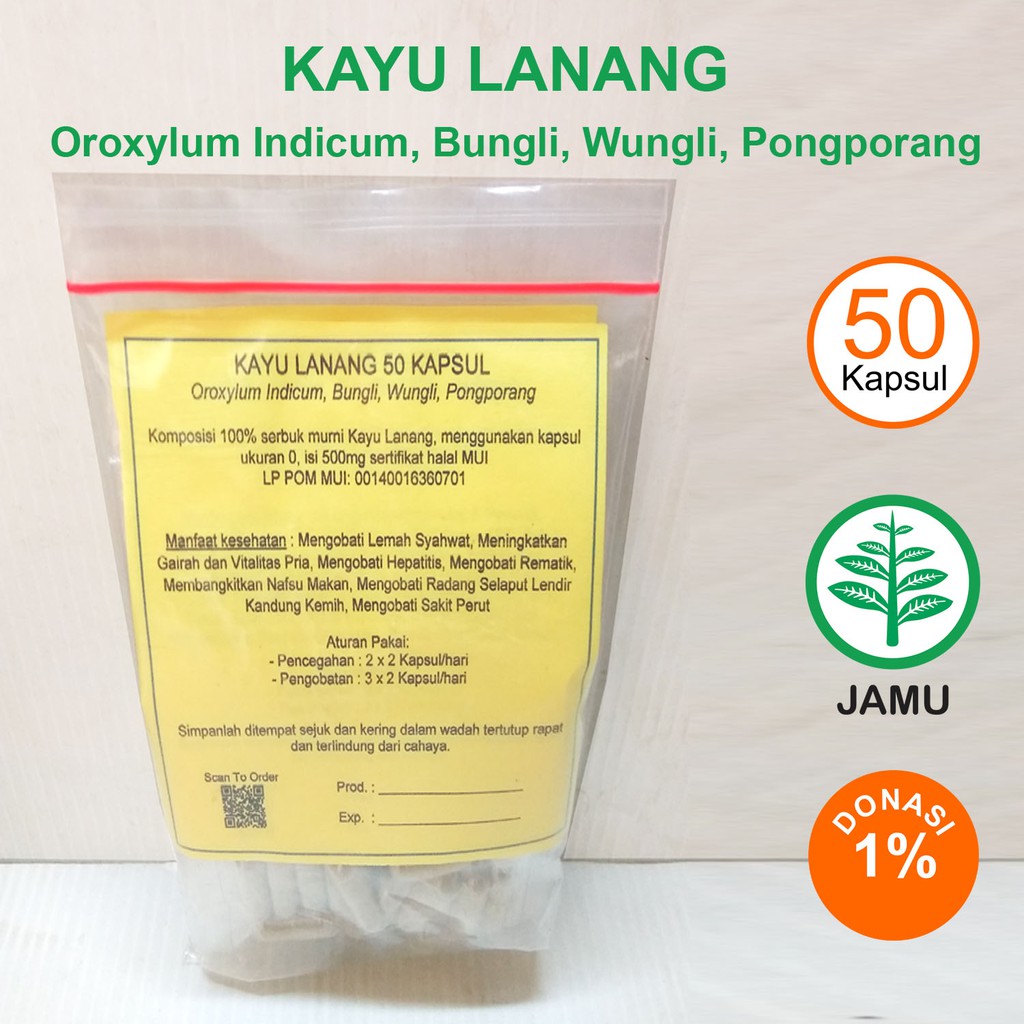 

KAYU LANANG KAPSUL Stamina Vitalitas Nafsu Makan Hepatitis Rematik Radang Kandung Kemih