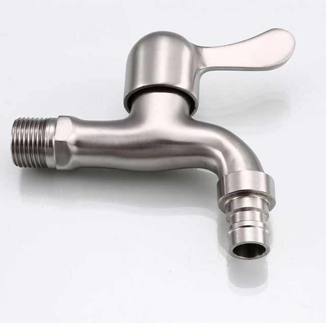 Kran Air Keran Tembok Taman Cucut - Kran Mesin Cuci Stainless - Wall Faucet KTM 1000