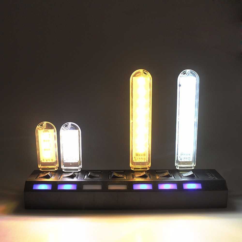 MeeToo USB Lamp 8 Led Model Cool White Lampu Strip Alat Penerang Meja Kerja Ringan