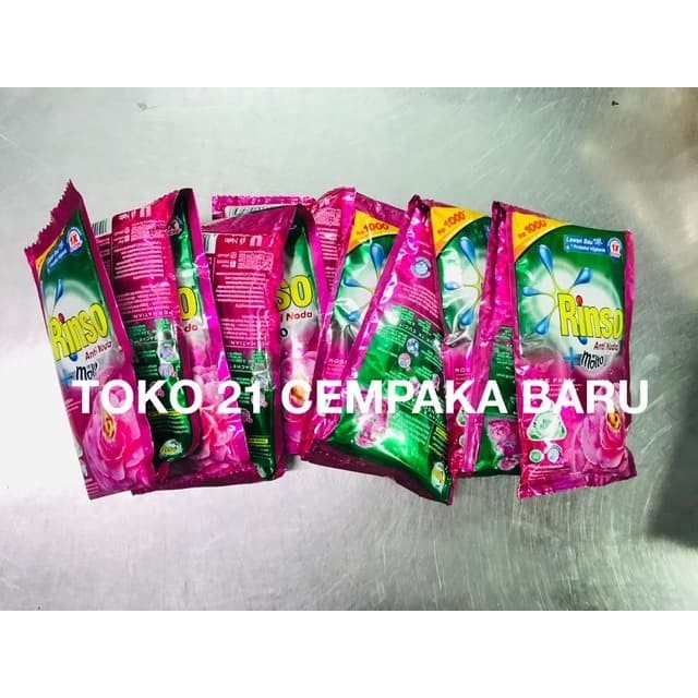 

Rinso Deterjen CAIR Wangi ROSE FRESH PINK 1 KARTON isi 144 sachet