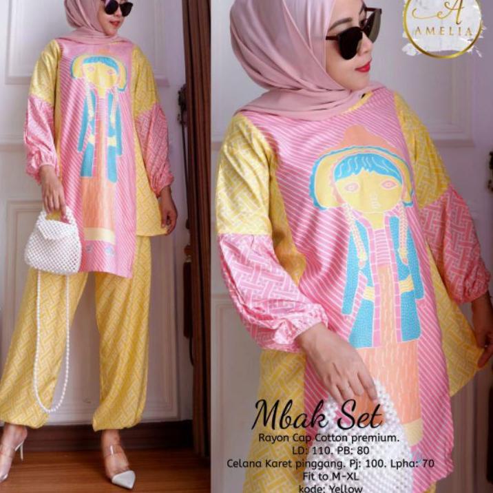 Siap Kirim.. SETELAN MBOK SET JAMU GENDHONG BAHAN RAYON SUPER
