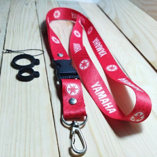 

Lanyard Gantungan ID Card motif YAMAHA Red / Lanyard Id Card / Lanyard Pod + O Ring / Lanyard Costume