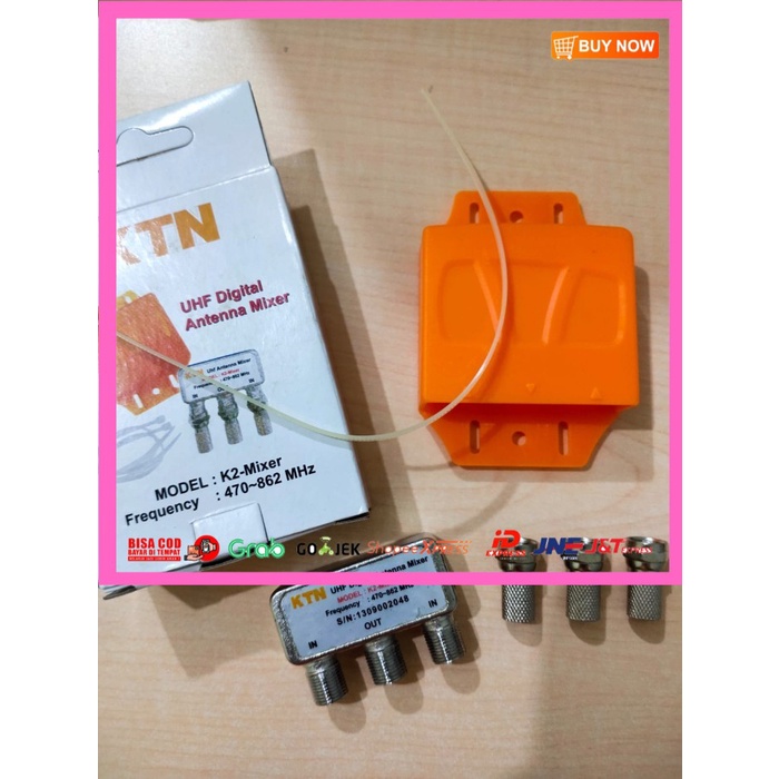 [[[COD AKTIF]]] Mixer UHF Digital Antenna Mixer / KTN K2 / Alat Penggabung 2 Antena TV