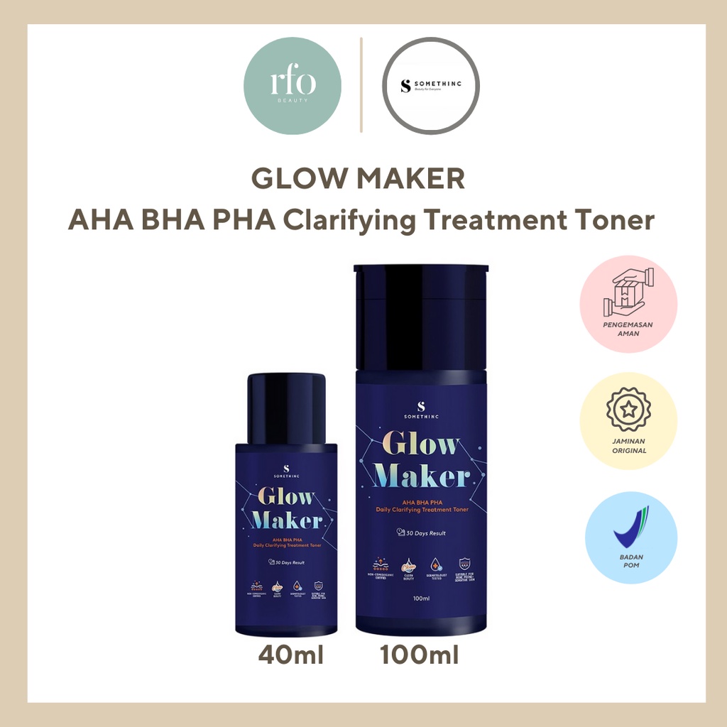 Somethinc Glow Maker AHA BHA PHA Clarifying Treatment Toner