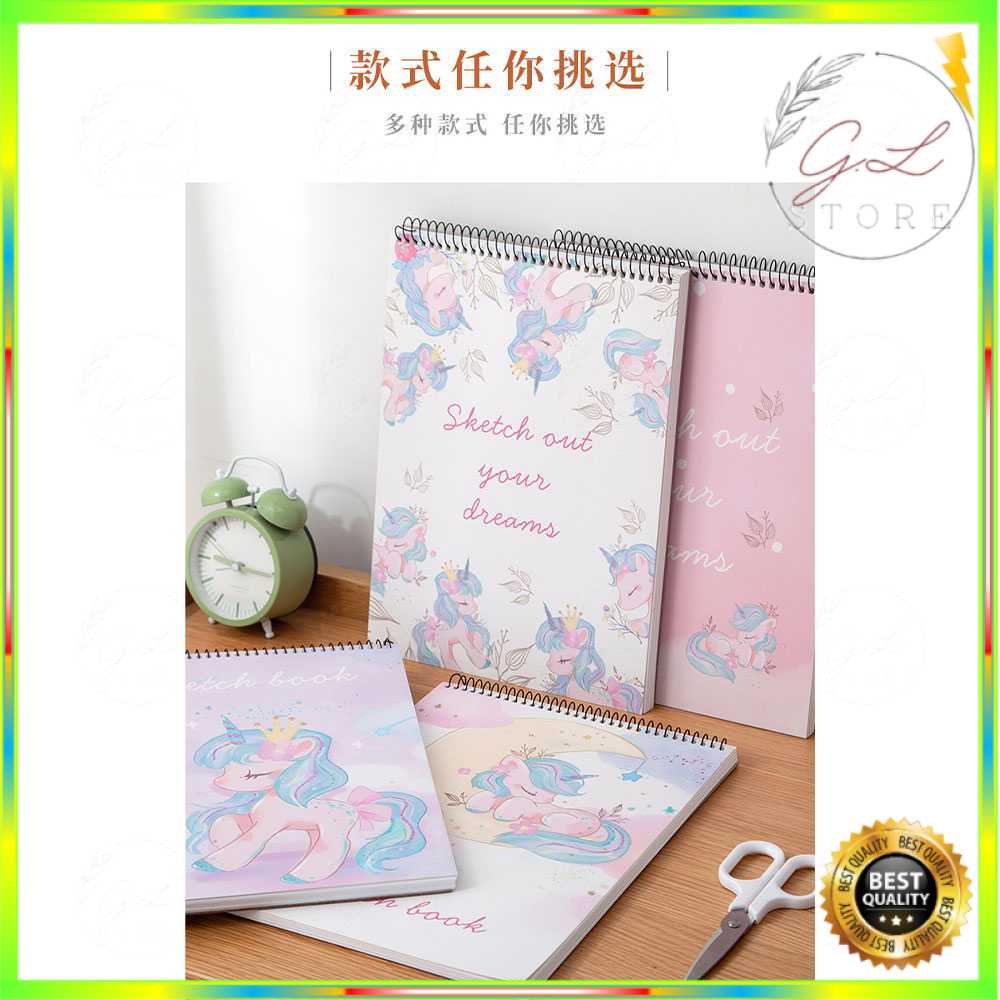 

Buku Diary Menggambar Sketchbook Drawing Memo Pad Notebook A4