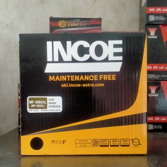 Aki INCOE MF NS60L 12v 45Ah