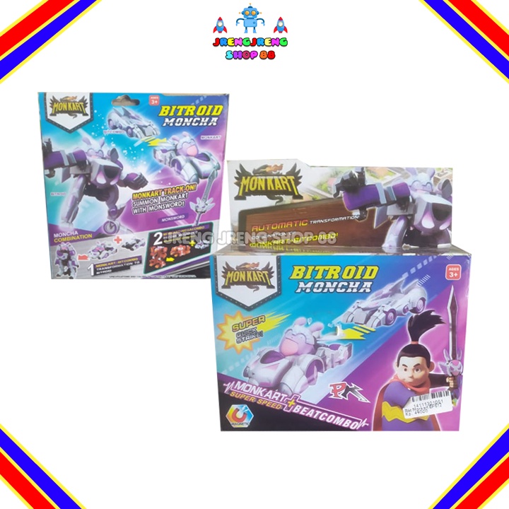 Mainan Robot Bitroid Monkart Deformation Monkart Moncha BF612