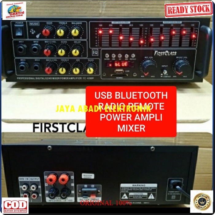 G485 FIRSTCLASS AMPLI BLUETOOTH POWER AMPLIFIER BLUETOOH EQUALIZER MIXER BLUETOOTH KARAOKE BLUETOOTH MIXING AMPLI USB MP3 PLAYER AUDIO SOUND AC DC PRO AUX DJ MP3 BISA BLUETOOTH KE SEGALA MEREK HANDPHONE AC DC BISA JUGA DI PAKE DI MOBIL PAKE AKI