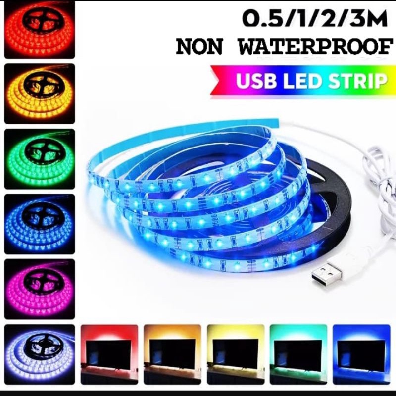 LED Strip 2835 5 Volt plus kabel USB