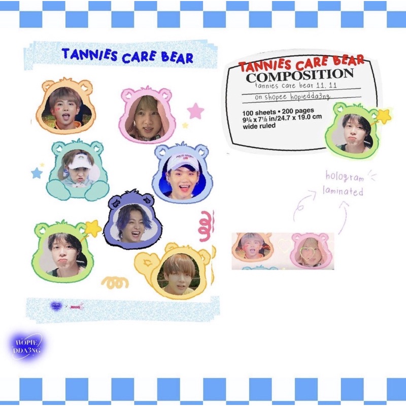 

TANNIES CARE BEAR STICKER (FANMADE GOODS)