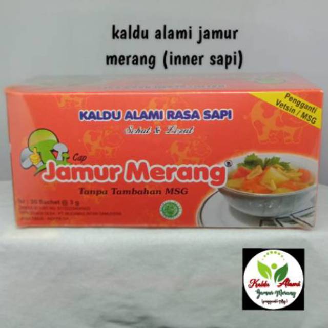 

Kaldu alami Jamur Merang inner box sapi