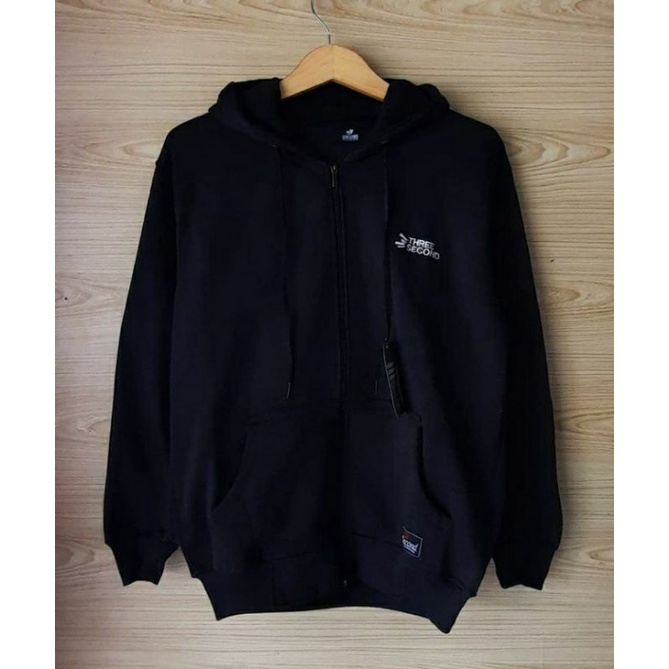 JAKET 3SECOND / 3SCND / JAKET HOODIE / JAKET RESLETING / JAKET PRIA / JAKET CEWEK / MURAH / HITAM