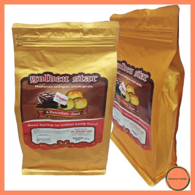 MOANA KIOSK|SOES COKLAT PREMIUM / SUS / SOES KERING ISI COKLAT GOLDEN STAR 500 GRAM