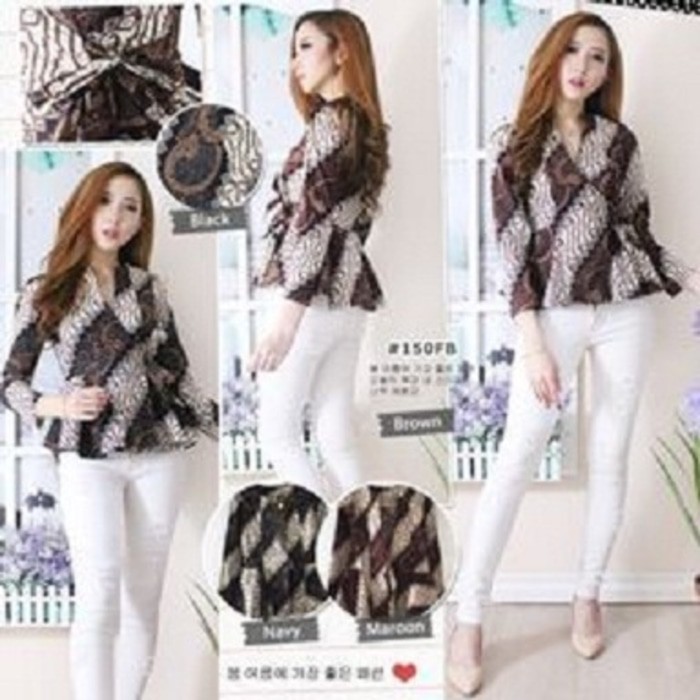 630+ Model Blazer Batik Wanita Modern Gratis Terbaru