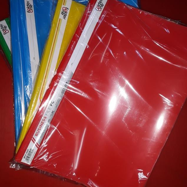 

❄ Business file Folio / map plastik dengan akko - Biru ♠