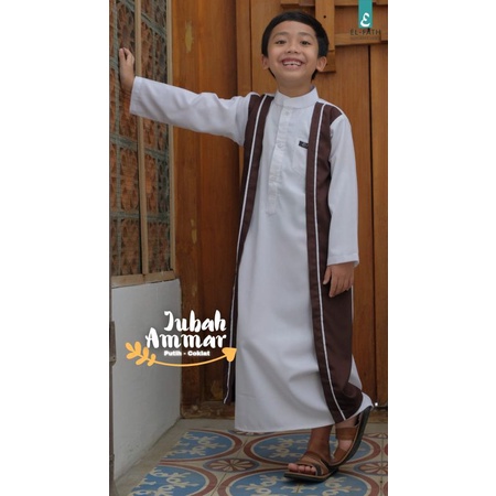 Jubah Anak Laki-Laki|| Jubah Ammar| Usia 2-12 Tahun|| New Product!! Original by El-Fath