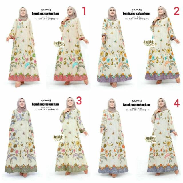 gamis kembang sekuntum