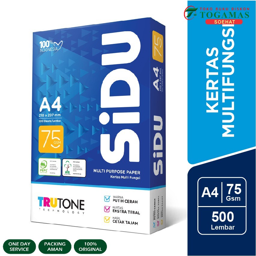 

SiDU Kertas Fotocopy 75 GSM A4