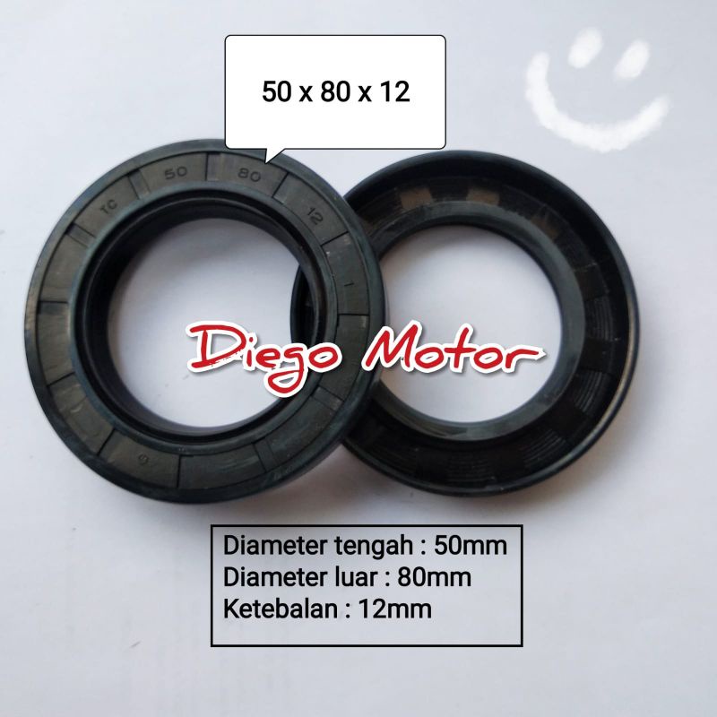 S195 S1110 Oilseal Crankshaft sil Kruk As Mesin Diesel Dongfeng  JiangDong S1115 12HP 16HP 24HP 50-8