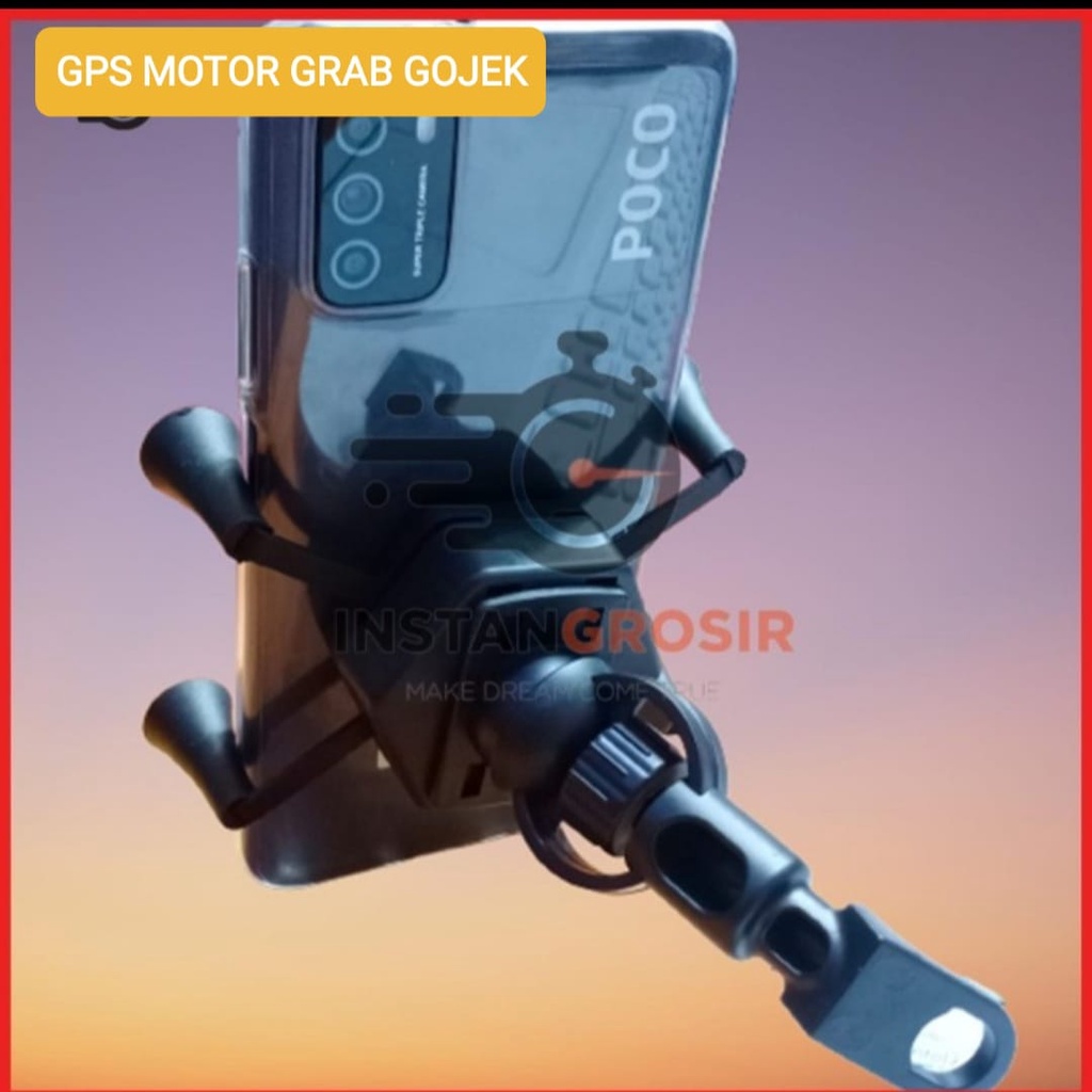 J395 ORIGINAL HOLDER MOTOR GRIP GANTUNGAN PEGANGAN GPS SPION STAND BREKET BRACKET HANDPHONE SEPEDA PENGAMAN MOBILE MOTORCYCLES PHONE GADGET PETA MAP SMARTPHONE MOTORCYCLE BIKE STAND TATAKAN DUDUKAN J395  COCOK BUAT OJOL MAUPUN PRIBADI BISA DIGUNAKAN MAX 7