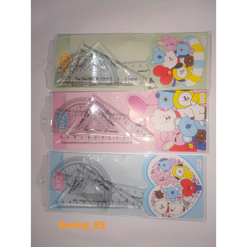 

Paket Penggaris Geometric 10cm