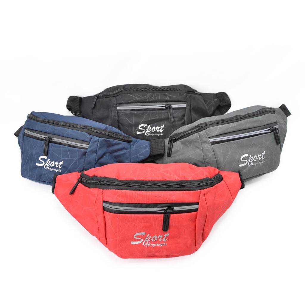 WAISTBAG PRIA WANITA WAIST BAG ANTI AIR TAS SELEMPANG COWOK CEWEK KULIT 024