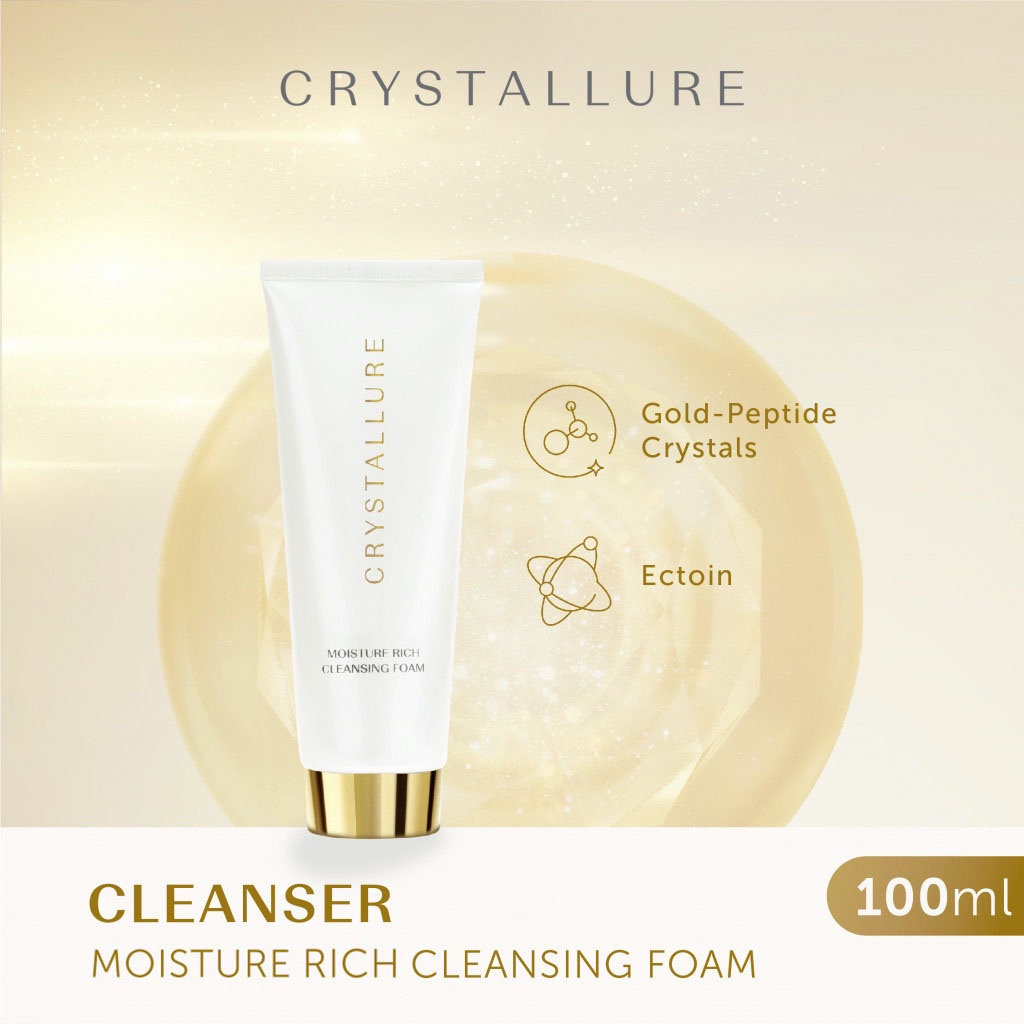 CRYSTALLURE MOISTURE RICH CLEANSING FOAM 100 ML