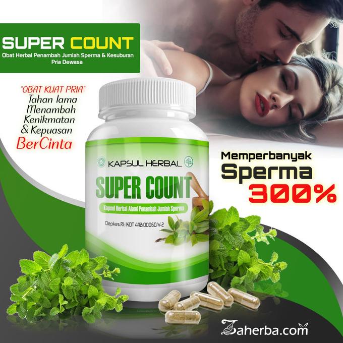 Obat Herbal Pria Kapsul Super Count Obat Kuwat Herbal Penambah Sperma