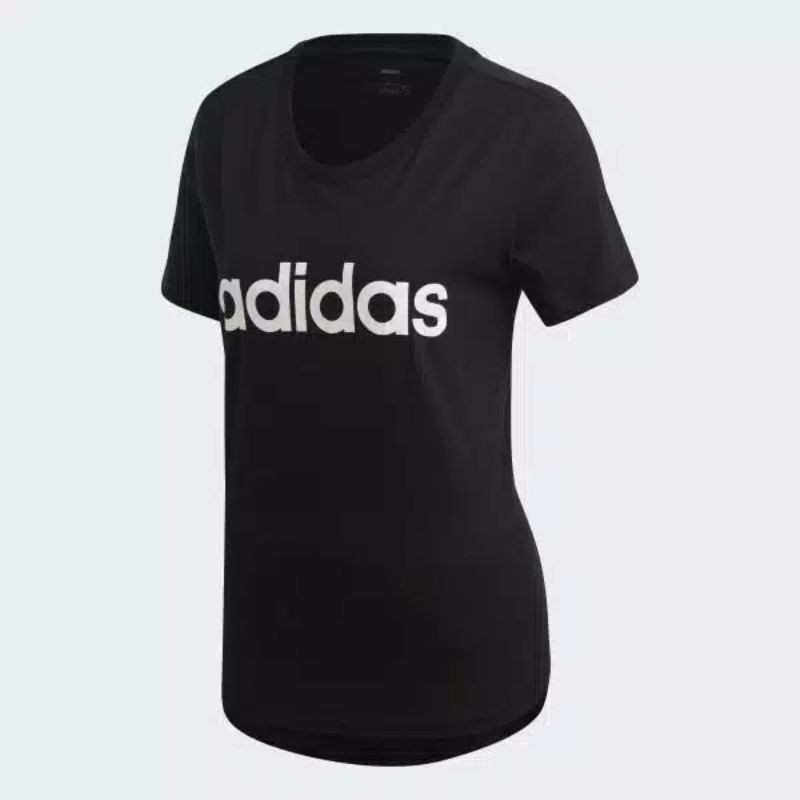 KAOS ADIDAS ORI NEW W E LIN SLIM T22 NOT SPORT Specific Essential Liner Tee Wanita Hitam DP2361 Sale