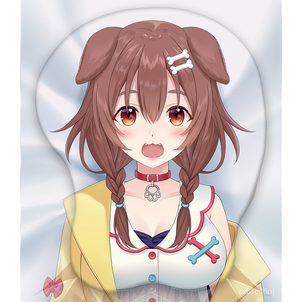 Inugami Korone Anime 3D Oppai Gaming Mouse Pad Wrist Rest