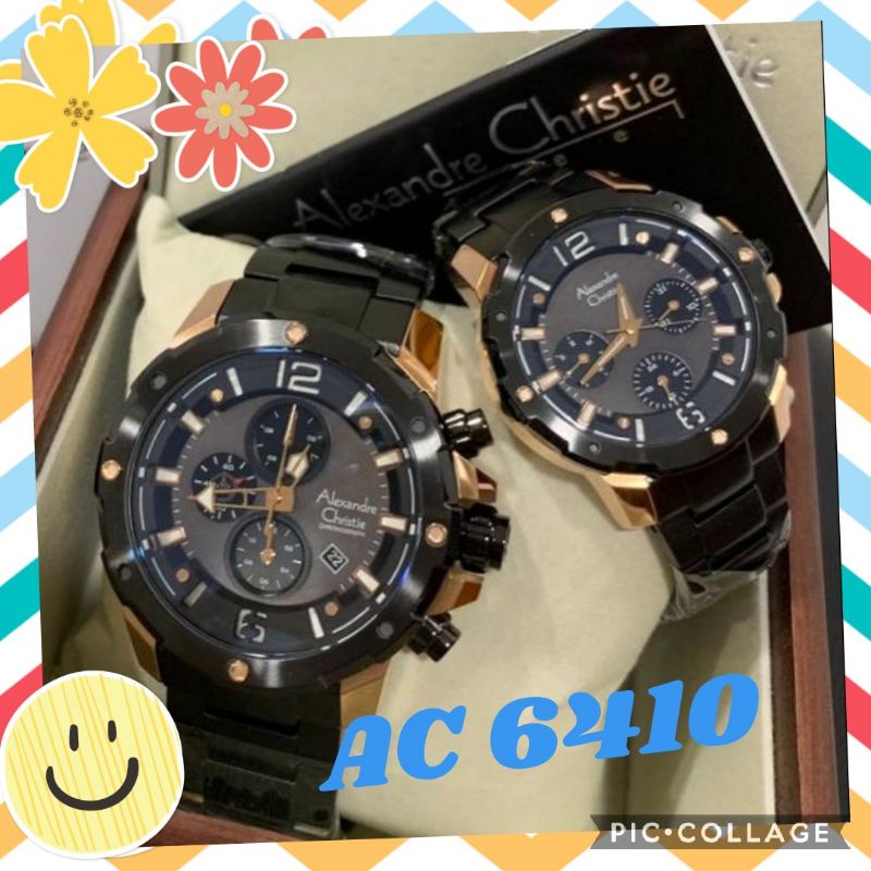 Alexandre Christie AC 6410 RoseGold Black COUPLE