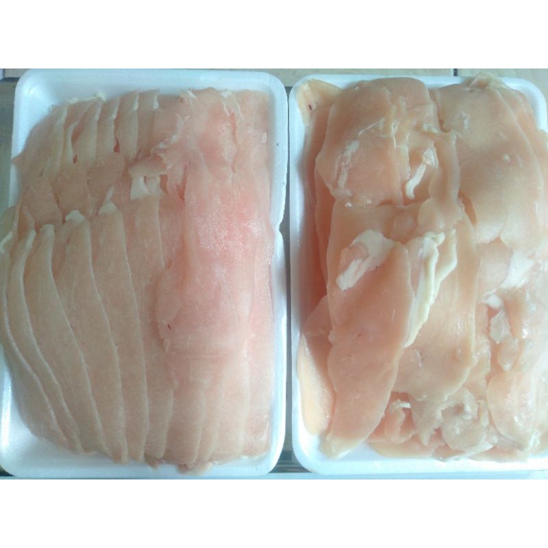 

slice daging ayam