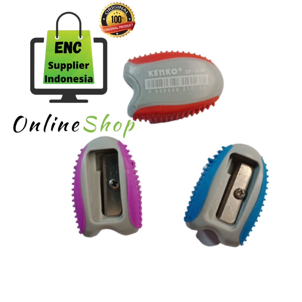 

kenko 6 buah serutan sp80r rubber kenko rautan karet 1 lobang per 6 pcs kemasan BUBBLEWRAP - enc.sup