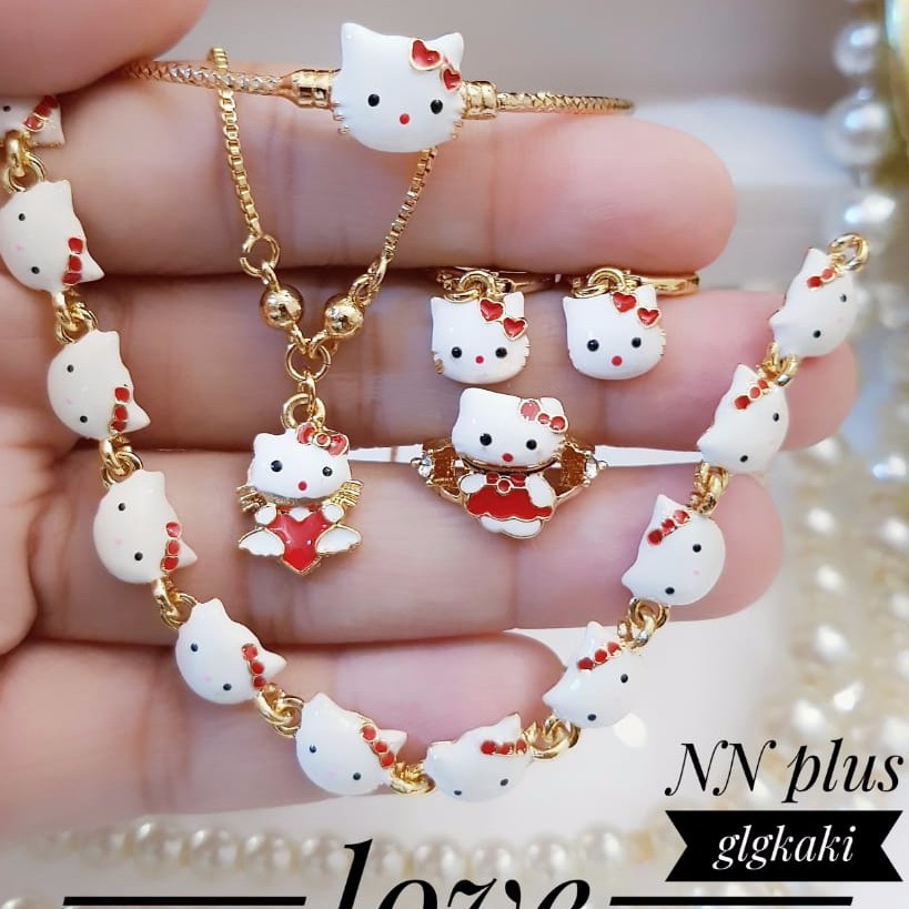 Xuping set perhiasan anak lapis emas 18k 2803i