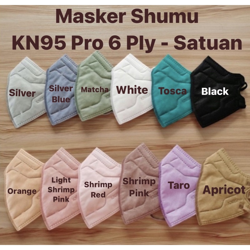 MASKER SHUMU KN95 PRO 6 PLY - SATUAN