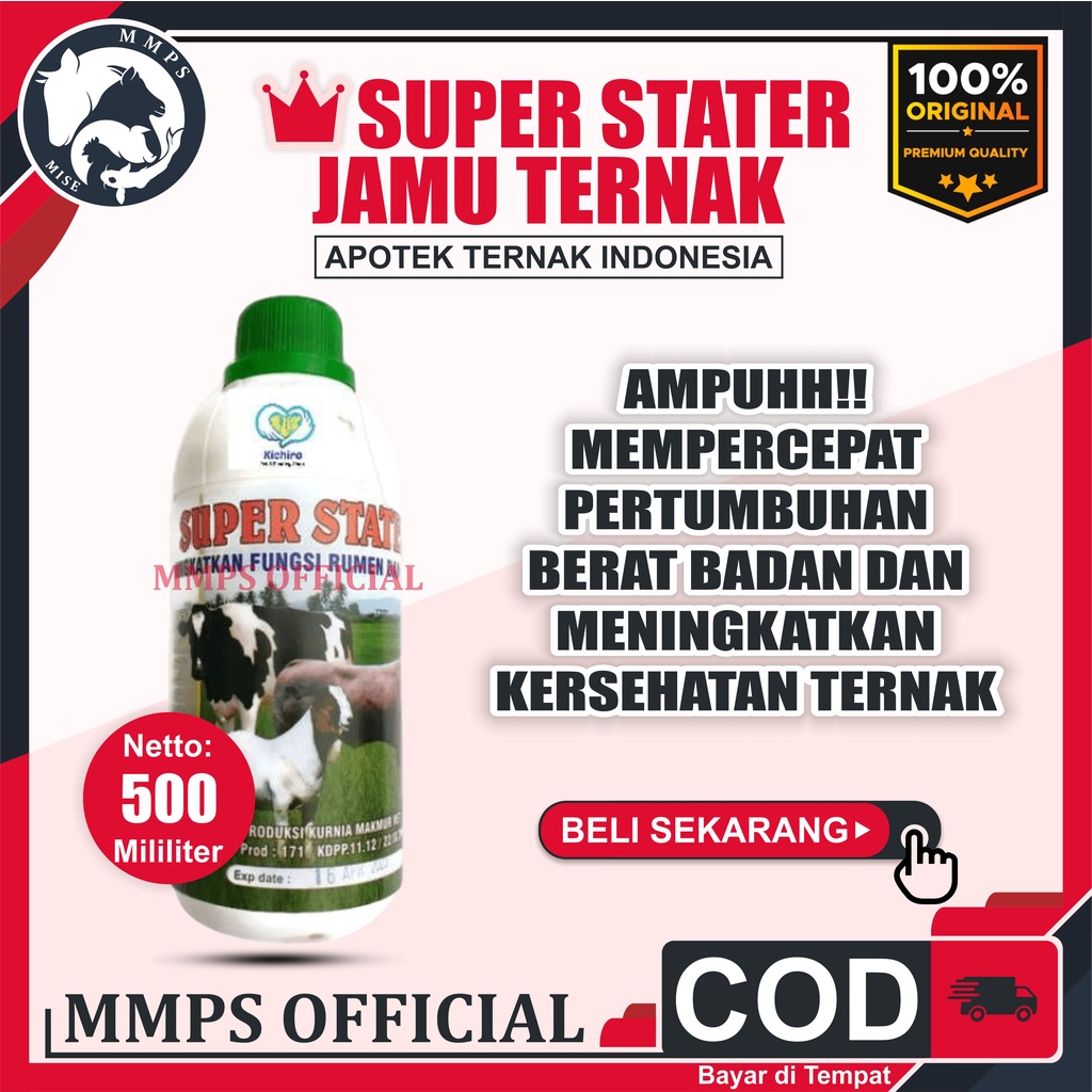 Jual Vitamin Jamu Hewan Ternak Super Starter R Untuk Sapi Kambing